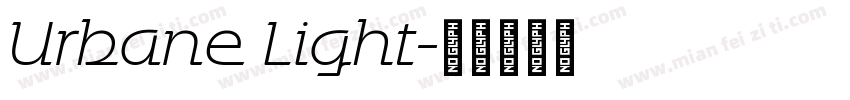 Urbane Light字体转换